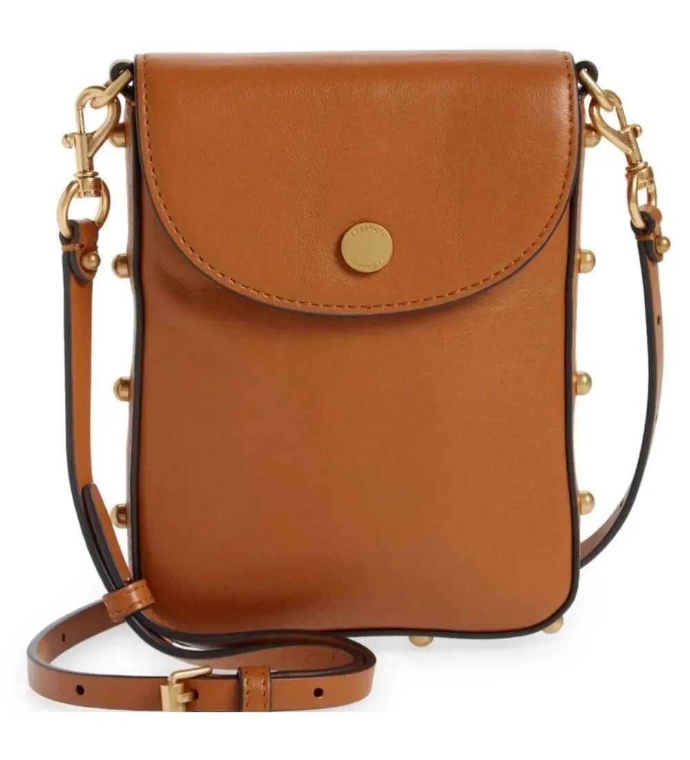 Rebecca Minkoff Tan Leather Envelope Phone Crossbody Bag
